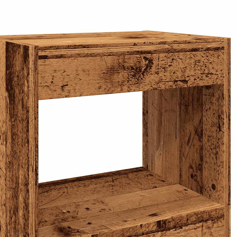 vidaXL antik fa színű könyvszekrény/térelválasztó 40x30x198 cm