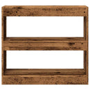 vidaXL Könyvszekrény/szobaosztó régi fa 80x30x72 cm