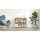 vidaXL Könyvszekrény/szobaosztó Artisan tölgy 80x30x72 cm