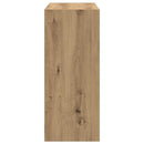 vidaXL Könyvszekrény/szobaosztó Artisan tölgy 80x30x72 cm