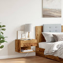 vidaXL antik fa színű falra szerelhető éjjeliszekrény