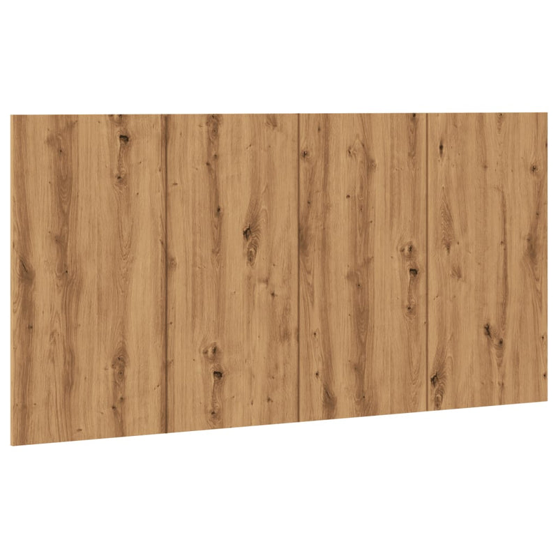 vidaXL kézműves tölgy színű szerelt fa ágyfejtámla 160x1,5x80 cm