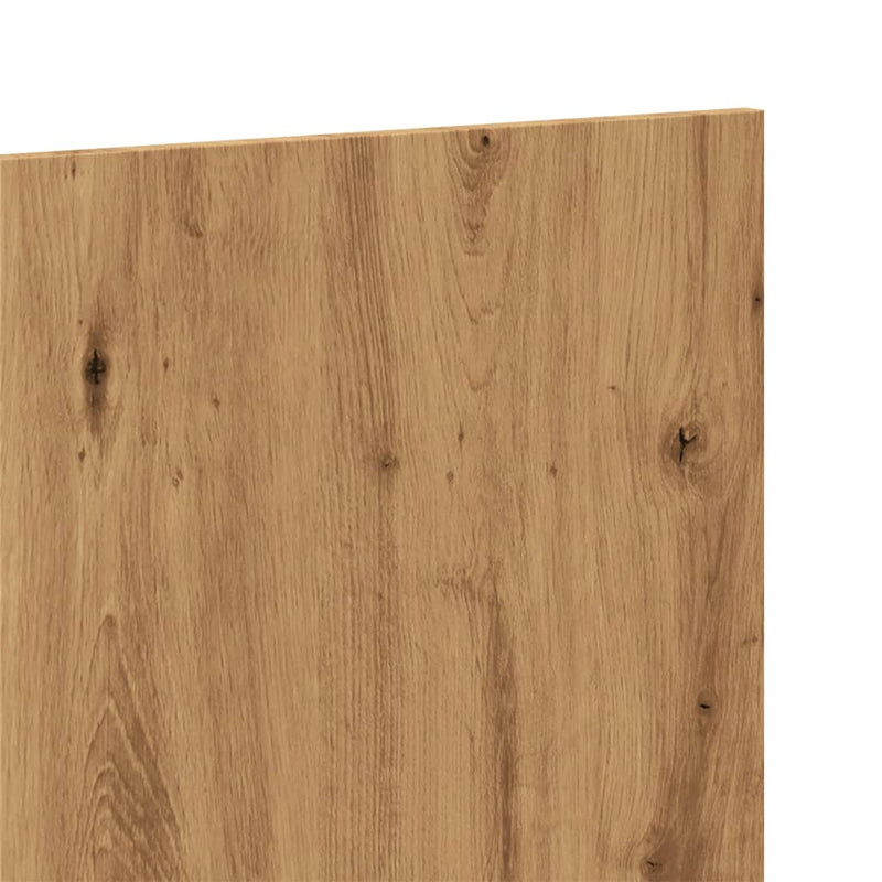 vidaXL kézműves tölgy színű szerelt fa ágyfejtámla 160x1,5x80 cm