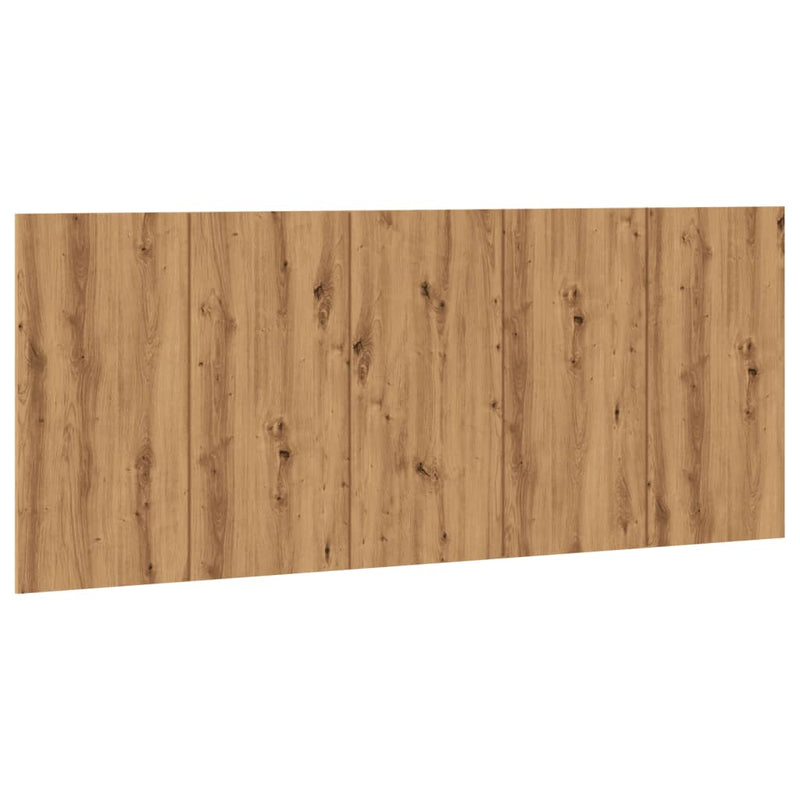 vidaXL kézműves tölgy színű szerelt fa ágyfejtámla 200x1,5x80 cm