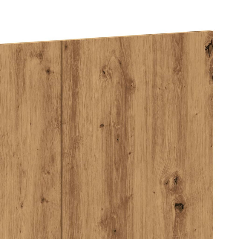 vidaXL kézműves tölgy színű szerelt fa ágyfejtámla 200x1,5x80 cm