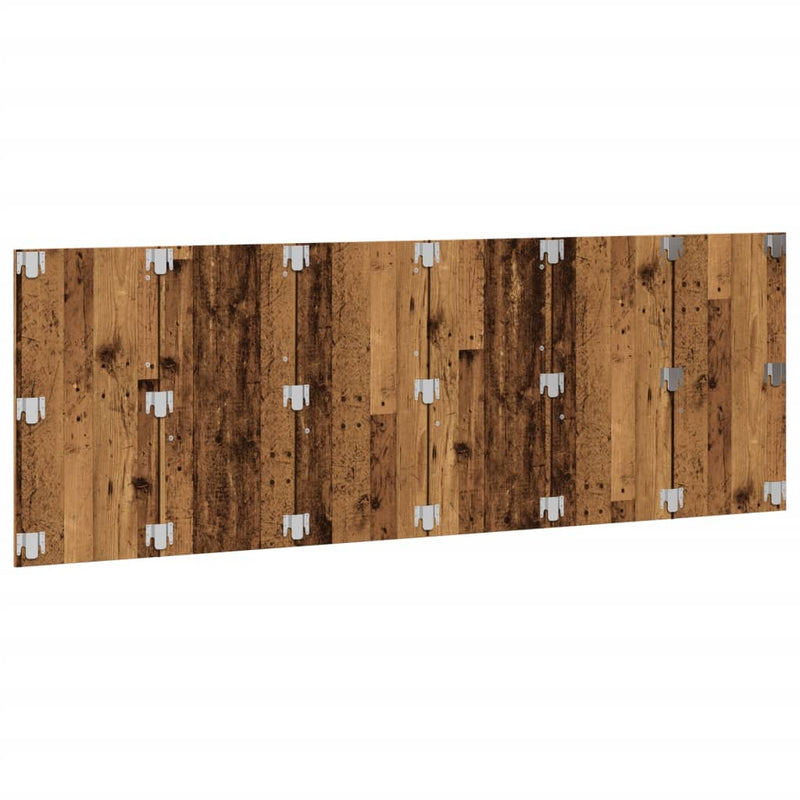 vidaXL antik fa színű szerelt fali fejtámla 240 x 1,5 x 80 cm