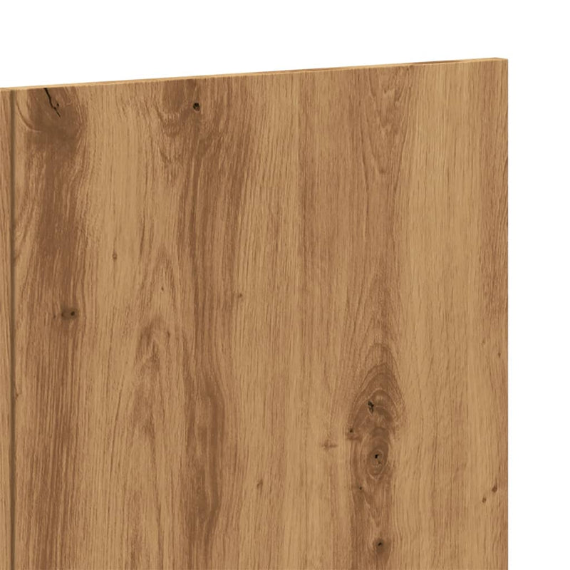 vidaXL kézműves tölgy színű szerelt fali fejtámla 240 x 1,5 x 80 cm