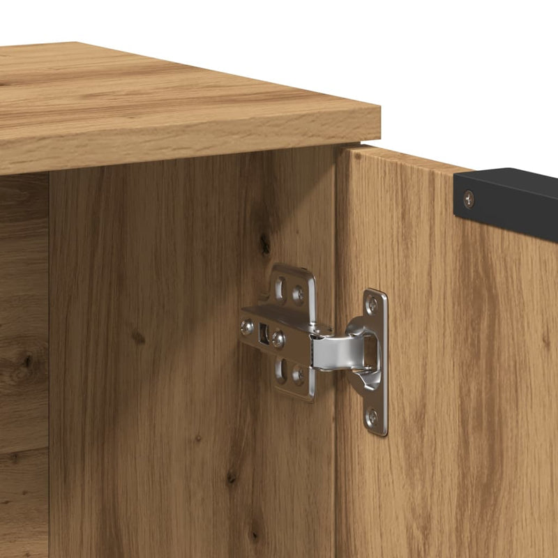 vidaXL kézműves tölgy színű szerelt fa tálalószekrény 60 x 30 x 70 cm