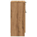 vidaXL kézműves tölgy színű szerelt fa tálalószekrény 60 x 30 x 70 cm