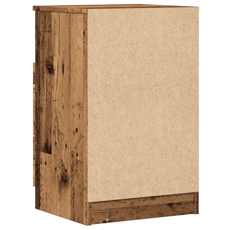 vidaXL antik fa színű szerelt fa éjjeliszekrény 40 x 36 x 65 cm