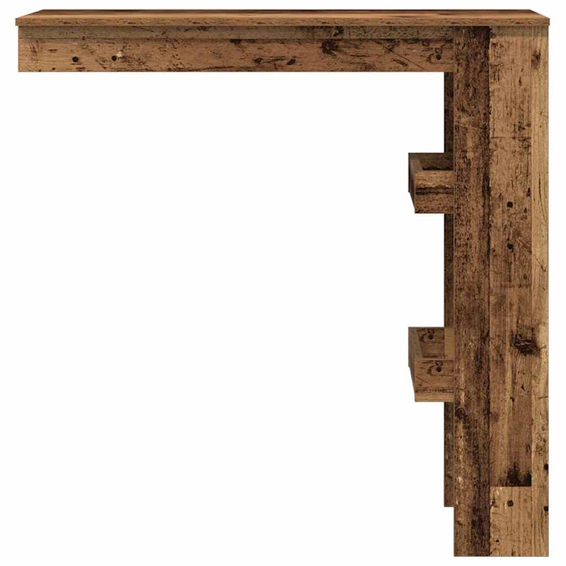 vidaXL fali bárasztal Régi fa 102x45x103,5 cm Gépi fa