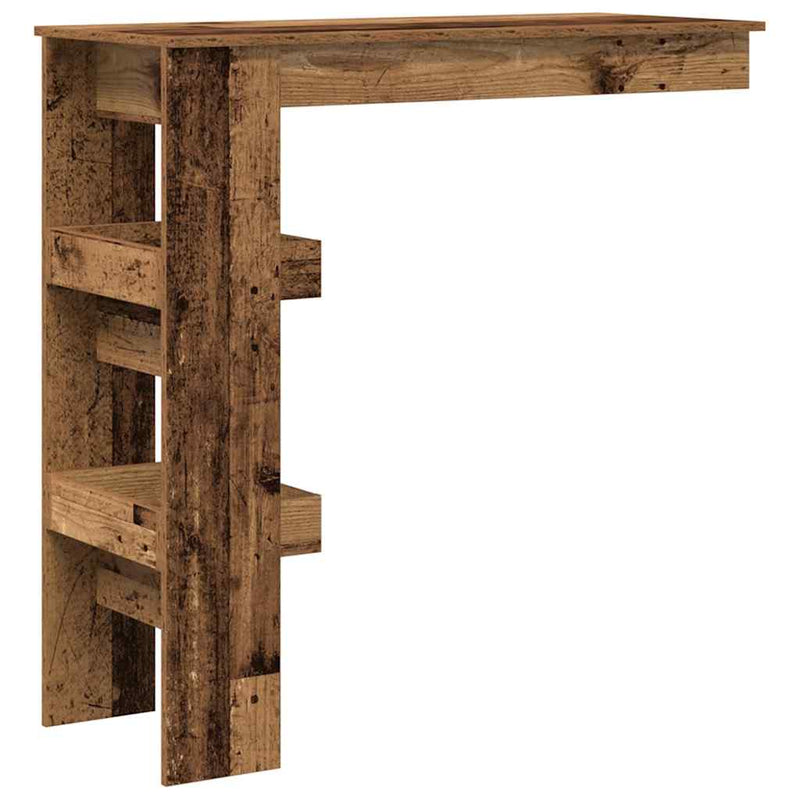 vidaXL fali bárasztal Régi fa 102x45x103,5 cm Gépi fa