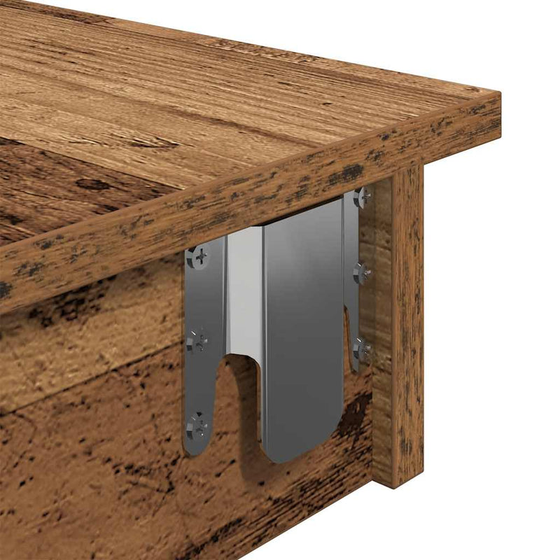 vidaXL fali bárasztal Régi fa 102x45x103,5 cm Gépi fa