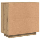 vidaXL komód Artisan tölgy 80x40x75 cm Műanyag fa