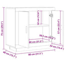 vidaXL komód Artisan tölgy 80x40x75 cm Műanyag fa