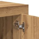 vidaXL kézműves tölgy színű szerelt fa tálalószekrény 92 x 35 x 75 cm