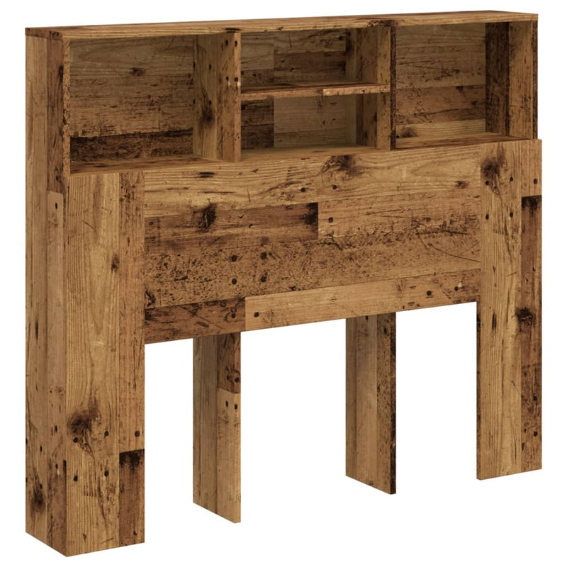 vidaXL antik fa színű szerelt fa áthidalószekrény 120 x 19 x 103,5 cm