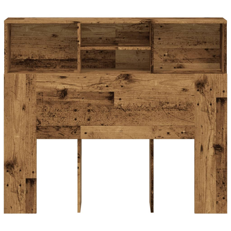vidaXL antik fa színű szerelt fa áthidalószekrény 120 x 19 x 103,5 cm
