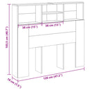 vidaXL antik fa színű szerelt fa áthidalószekrény 120 x 19 x 103,5 cm