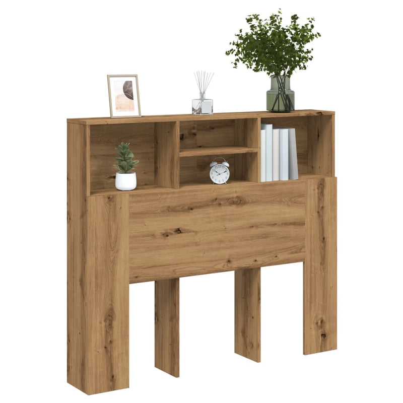 vidaXL kézműves tölgy szerelt fa áthidalószekrény 120 x 19 x 103,5 cm