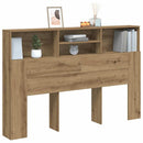 vidaXL kézműves tölgyszínű szerelt fa áthidalószekrény 160x19x103,5 cm