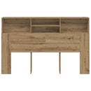 vidaXL kézműves tölgyszínű szerelt fa áthidalószekrény 160x19x103,5 cm