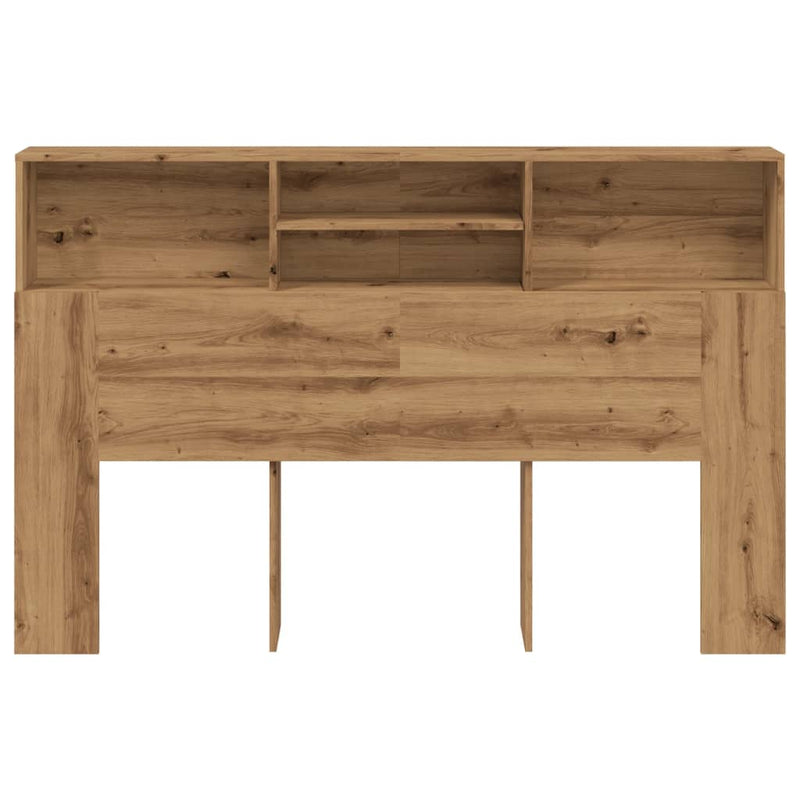 vidaXL kézzel készített tölgyfa fejtámla szekrény 180 x 19 x 103,5 cm