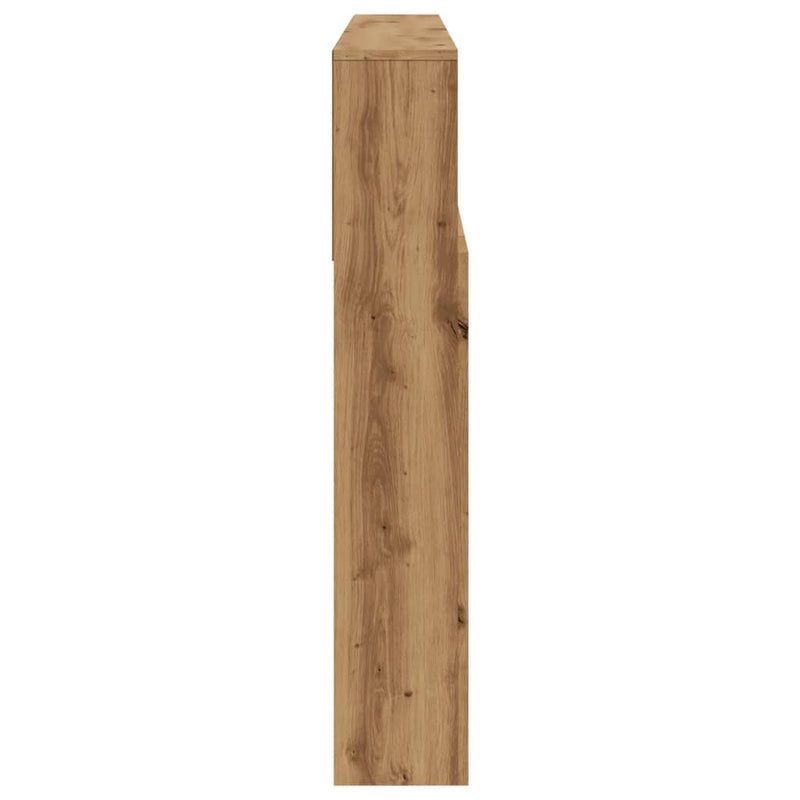 vidaXL kézzel készített tölgyfa fejtámla szekrény 180 x 19 x 103,5 cm