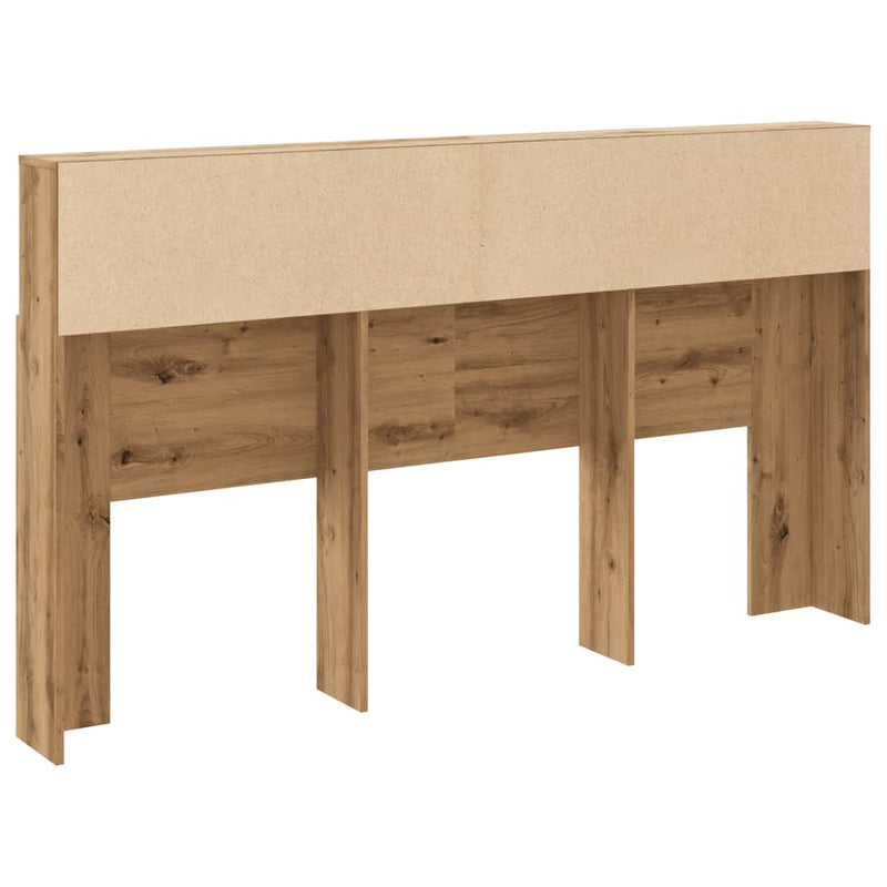 vidaXL kézzel készített tölgyfa fejtámla szekrény 180 x 19 x 103,5 cm
