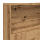 vidaXL kézzel készített tölgyfa fejtámla szekrény 180 x 19 x 103,5 cm