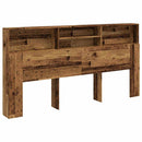 vidaXL antik fa színű szerelt fa áthidalószekrény 200 x 19 x 103,5 cm