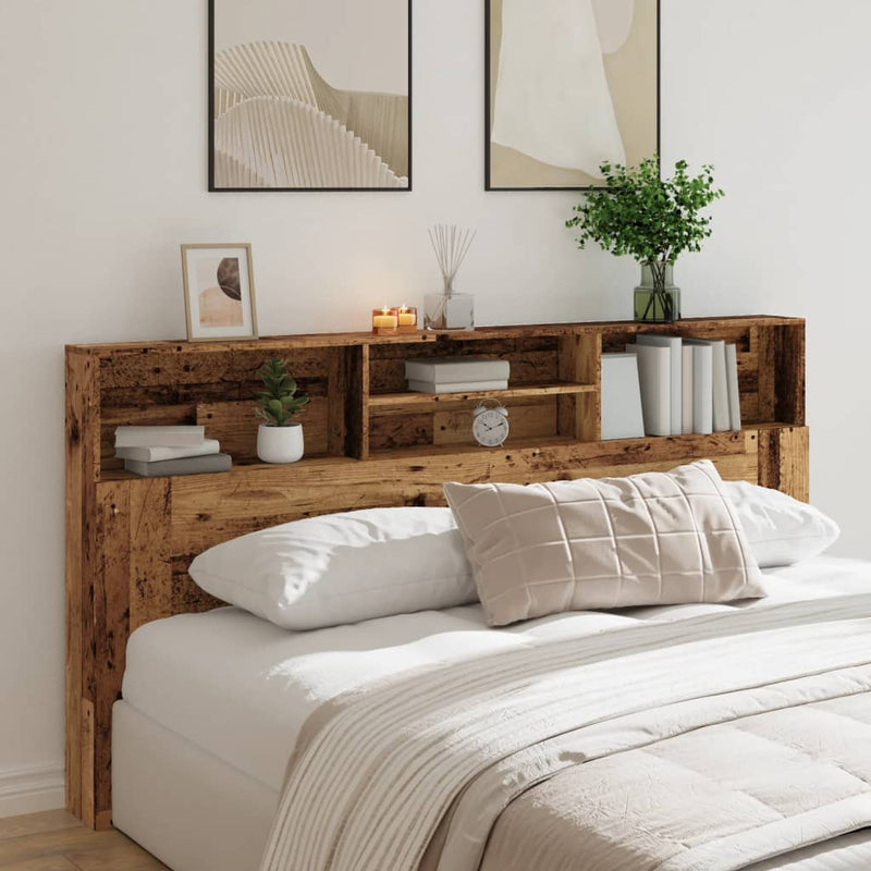 vidaXL antik fa színű szerelt fa áthidalószekrény 200 x 19 x 103,5 cm