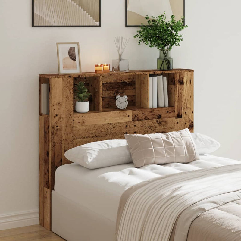 vidaXL antik fa színű szerelt fa áthidalószekrény 120 x 19 x 104,5 cm