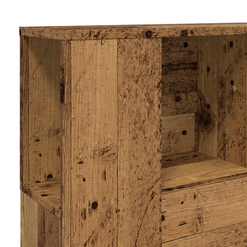 vidaXL antik fa színű szerelt fa áthidalószekrény 120 x 19 x 104,5 cm