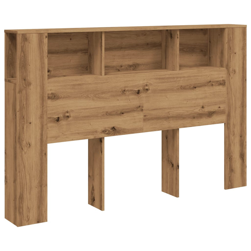 vidaXL kézzel készített tölgyfa fejtámla szekrény 160 x 18,5 x 103,5 cm