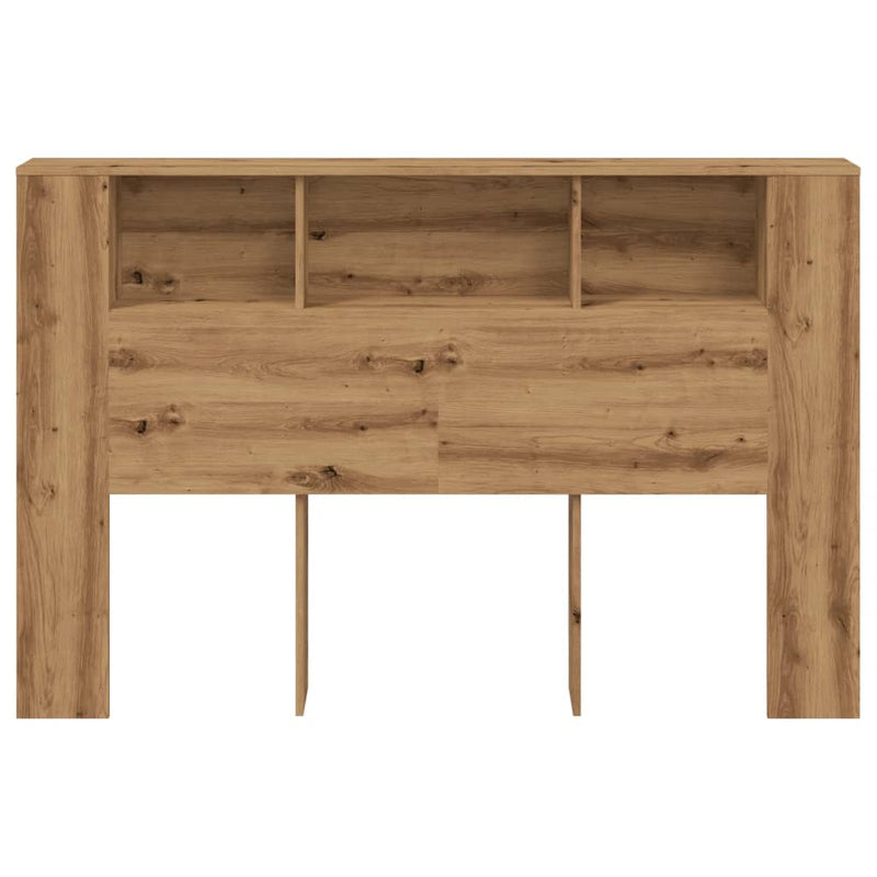 vidaXL kézzel készített tölgyfa fejtámla szekrény 160 x 18,5 x 103,5 cm