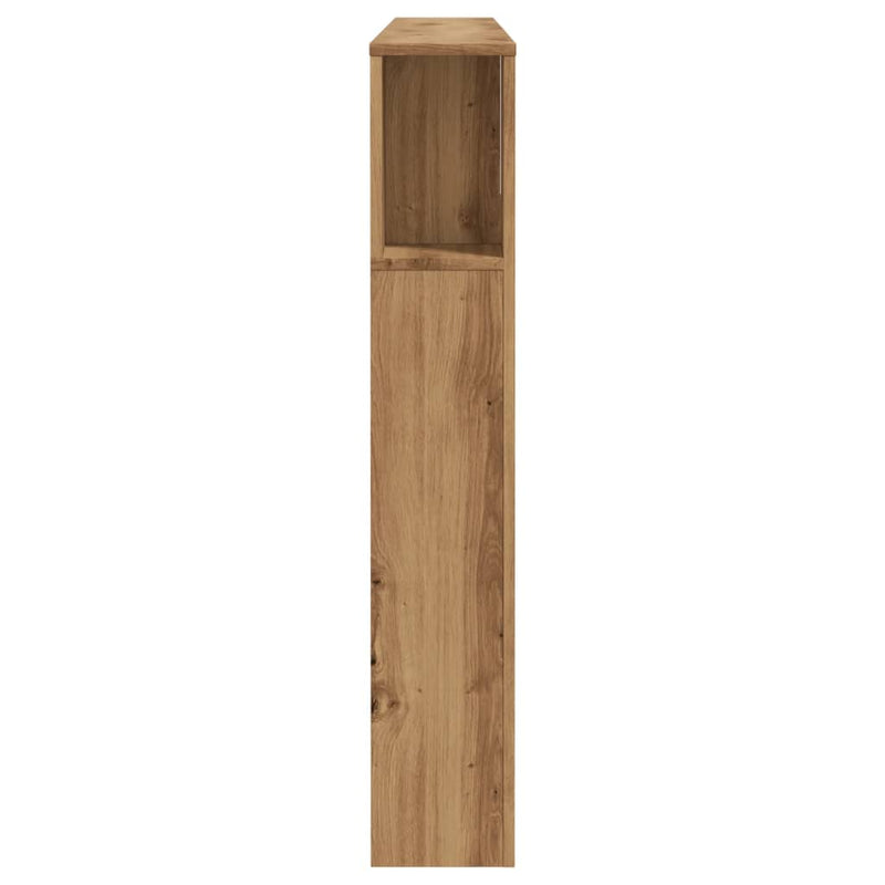 vidaXL kézzel készített tölgyfa fejtámla szekrény 160 x 18,5 x 103,5 cm