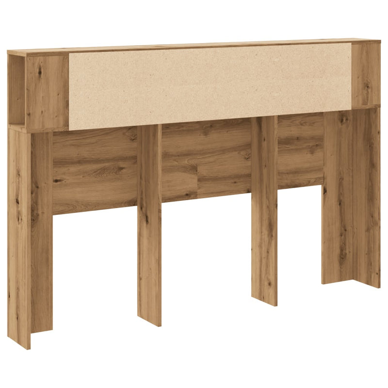vidaXL kézzel készített tölgyfa fejtámla szekrény 160 x 18,5 x 103,5 cm