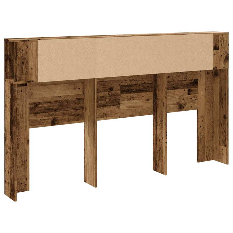 vidaXL antik fa színű szerelt fa áthidalószekrény 180x18,5x102,5 cm