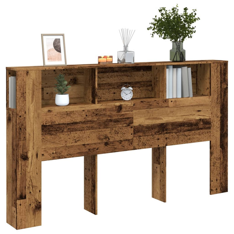 vidaXL antik fa színű szerelt fa áthidalószekrény 180x18,5x102,5 cm