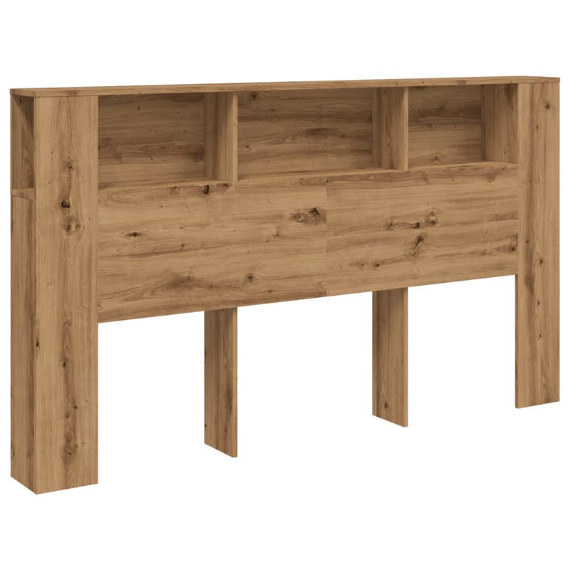 vidaXL kézműves tölgy szerelt fa áthidalószekrény 180x18,5x102,5 cm