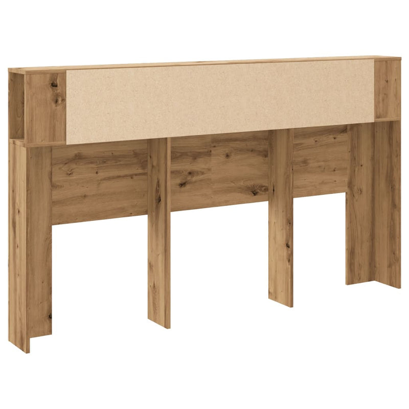 vidaXL kézműves tölgy szerelt fa áthidalószekrény 180x18,5x102,5 cm