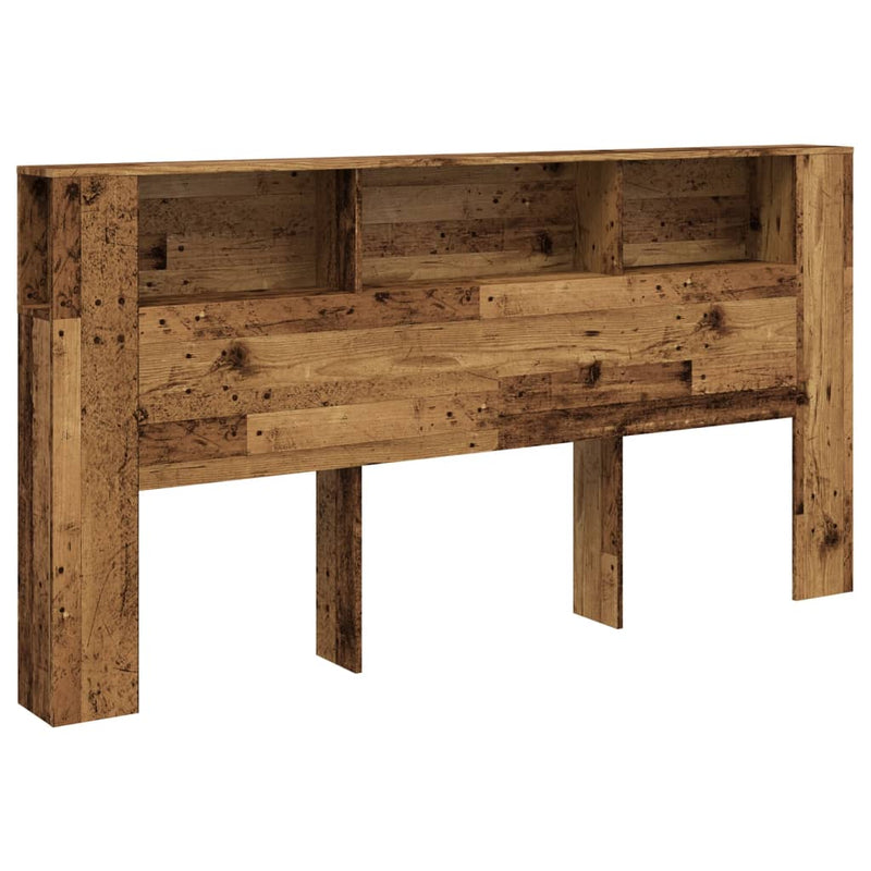 vidaXL antik fa színű szerelt fa áthidalószekrény 200x18,5x102,5 cm