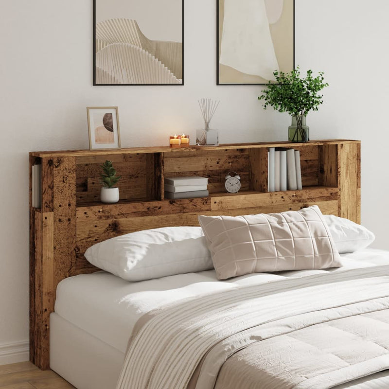vidaXL antik fa színű szerelt fa áthidalószekrény 200x18,5x102,5 cm