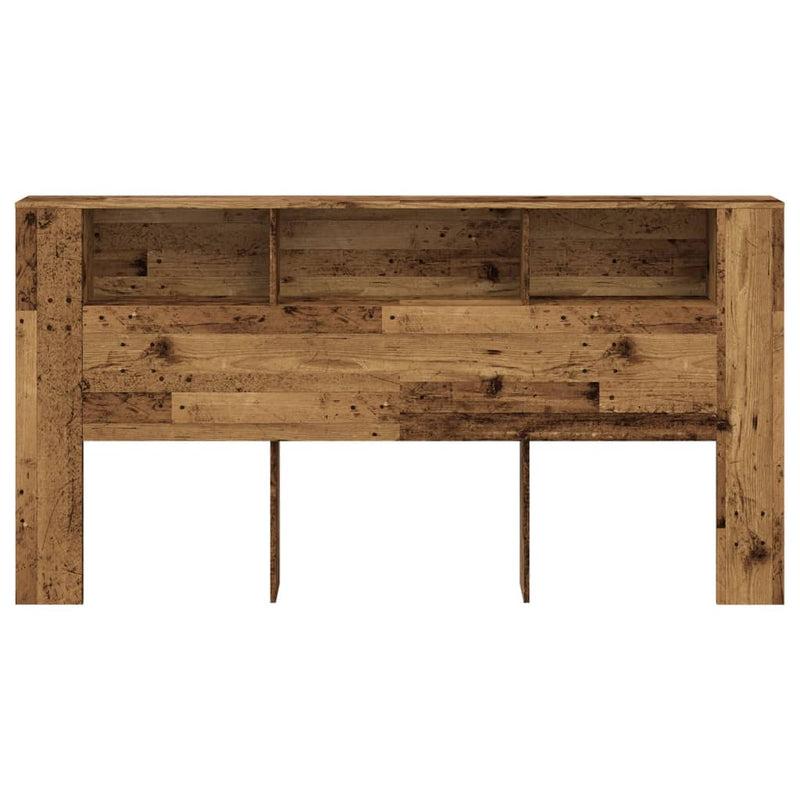 vidaXL antik fa színű szerelt fa áthidalószekrény 200x18,5x102,5 cm