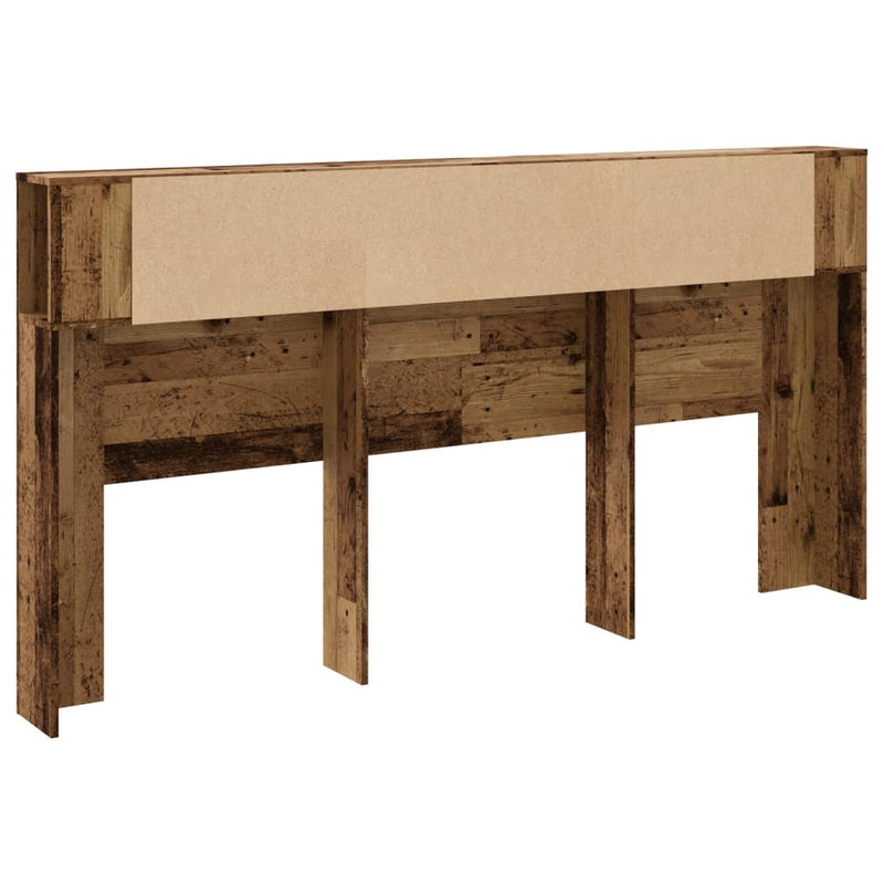 vidaXL antik fa színű szerelt fa áthidalószekrény 200x18,5x102,5 cm