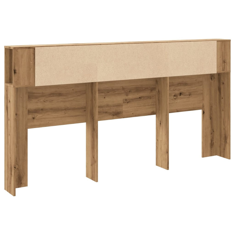 vidaXL kézműves tölgy szerelt fa áthidalószekrény 200x18,5x102,5 cm