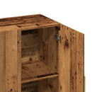 vidaXL antik fa színű szerelt fa tálalószekrény 90 x 34 x 80 cm