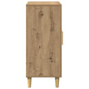 vidaXL kézműves tölgy színű szerelt fa tálalószekrény 90 x 34 x 80 cm