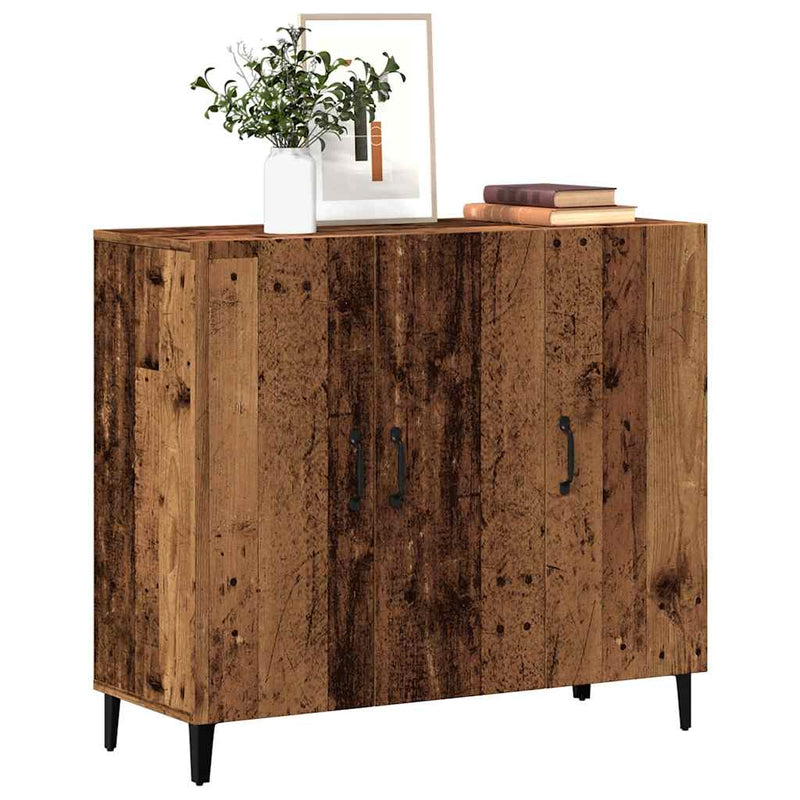 vidaXL antik fa színű szerelt fa tálalószekrény 90 x 34 x 80 cm